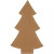 Sapin de Noël, h: 18 cm, l: 11 cm, naturel, 4pièces [HOB-498770]