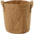 Sac de rangement en papier imitation cuir, d: 19,5 cm, h: 20, 1 pièce, brun clair [HOB-49889]