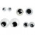 Yeux loucheurs , d: 4+6+8+10 mm, Non autocollant, 40assortis [HOB-50138]