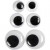 Yeux loucheurs , d: 12+14+20 mm, non autocollant, 18assortis [HOB-50139]