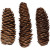 Pommes de pin allongées, d: 40 mm,  280 gr, 14pièces [HOB-50236]