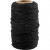 Cotton Cord, thickness 1.1 mm, 50 m, black [HOB-503790]