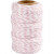Cotton Cord, thickness 1.1 mm, 50 m, white/light red [HOB-503792]