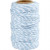 Cotton Cord, thickness 1.1 mm, 50 m, white/light blue [HOB-503793]