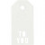Étiquettes cadeau, dim. 5x10 cm,  300 gr, blanc, TO YOU, 15pièces [HOB-50989]