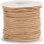 Cordon de cuir, épaisseur 1 mm, naturel, 10m [HOB-51553]