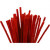 Fil chenille, épaisseur 6 mm, L: 30 cm, rouge, 50pièces [HOB-51613]