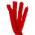 Fil chenille, épaisseur 30 mm, L: 40 cm, rouge, 4pièces [HOB-51939]