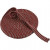 Tricot tubulaire, l: 22 mm, rouge antique/gris, 10m [HOB-53902]