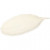 Plateau en terre cuite, feuille oblongue, dim. 24,5x10 cm, h: 2,3 cm, blanc, 1pièce [HOB-55505]