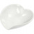 Coupes coeur, d: 8 cm, h: 2 cm, blanc, 12pièces [HOB-55689]