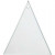 Plaques de verre, triangulaire, dim. 8x9 cm, épaisseur 3 mm, 10pièces [HOB-55803]