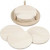 Rondelles , d: 9,5 cm, épaisseur 5 mm, paulownia, 6pièces [HOB-55921]