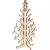 Arbre de Noël, h: 20 cm, l: 12 cm, triplex, 1pièce [HOB-56171]