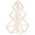 Arbre de Noël, h: 16 cm, l: 13 cm, triplex, 1pièce [HOB-56172]