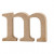 Lettre, m, h: 8 cm, épaisseur 2 cm, MDF, 1pièce [HOB-56252]