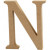 Lettre, N, h: 13 cm, épaisseur 2 cm, MDF, 1pièce [HOB-56323]