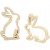 Lapin de Pâques, h: 14 cm, l: 13 cm, triplex, 2pièces, profondeur 2 cm [HOB-56433]