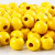 Perles en bois, d: 12 mm, la taille du trou 3 mm, jaune, 22gr, env. 40 pièce [HOB-570413]
