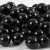 Perles en bois, d: 10 mm, la taille du trou 3 mm, noir, 20gr, env. 70 pièce [HOB-570595]
