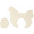 Figurine 2 en 1, poule et oeuf, h: 7,5+16 cm, l: 6,3+19,5 cm, triplex, 1set, épaisseur 2 cm [HOB-57901]