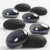Déco verre, noir, d: 18-20 mm, épaisseur 8 mm, 370gr [HOB-591002]