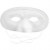 Masque demi-visage, h: 10 cm, l: 17,5 cm, blanc, 12pièces [HOB-59240]