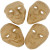 Masques de théâtres, h: 15 cm, l: 22 cm, 4pièces [HOB-592580]