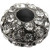 Perles en pierre de strass, dim. 7x12 mm, diamètre intérieur 4 mm, 2 pièces [HOB-60135]
