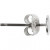 Boucles d'oreilles, L: 13 mm, argenté, 10pièces [HOB-603080]