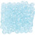 Perles à facettes, dim. 3x4 mm, la taille du trou 0,8 mm, bleu azur, 100pièces [HOB-61663]