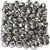 Perles à facettes, dim. 3x4 mm, la taille du trou 0,8 mm, gris métallique, 100pièces [HOB-61678]