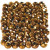 Perles à facettes, dim. 3x4 mm, la taille du trou 0,8 mm, bronze métallique, 100pièces [HOB-61691]