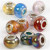 Breloques en verre, d: 13-15 mm, la taille du trou 4,5-5 mm, Translucides, 10assortis [HOB-68775]