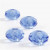 Breloques à facettes, dim. 9x14 mm, diamètre intérieur 4 mm, 4 pièces, bleu [HOB-68947]