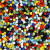 Mix de perles rocailles, dim. 6/0 , d: 4 mm, Couleurs assorties, multicolores mates, 500gr, la taille du trou 0,9-1,2 mm [HOB-69118]