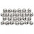 Perles de cire, d: 8 mm, la taille du trou 1 mm, argent, 50pièces [HOB-698241]