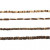 Perle de noix de coco, d: 3-5 mm, diamètre intérieur 0,5 mm, 4x40 cm, harmonie brun [HOB-69975]