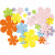 Mousse Eva formes, dim. 10-60 mm, épaisseur 2 mm, fleurs, 670assortis [HOB-79063]