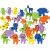 Mousse Eva formes, dim. 25-45 mm, épaisseur 2 mm, animaux, 90assortis [HOB-790640]