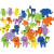 Mousse Eva formes, dim. 25-45 mm, épaisseur 2 mm, animaux, 560assortis [HOB-79064]
