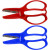 Ciseaux premier âge, L: 11 cm, bleu, rouge, 12assortis [HOB-9390]