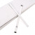 Attaches twist adhésives pour sacs à café en blanc, 14cm (100 Pieces) [TT5WHD]