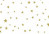 Sacs à pliure latérale imprimés étoiles dorées 8.9 x 5.1 x 19.1cm   (100 pièces)   [G3MSG]