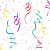 G5PC1 Sacs à pliure latérale imprimés confettis 12,5/2x4x29 cm. 