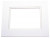 Double Passe Partout Blanc éclatant/Blanc éclatant 8 x 26.25cm pour le découpage intérieur. 27.9 x 35.6cm (25 Pièces) [MD30025]