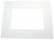 Passe partout Blanc éclatant 8 x 10.5cm pour le découpage intérieur. 27.9 x 35.6cm (25 Pièces) [MS30028]