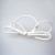 Ruban élastique de décoration Vinyle Stretch à dérouler blanc 25,5 cm (50 Pièces)  [10SW]