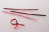 Plastique Armé - lien rouge métallique 10.2 x .4cm (1000 Pièces) [TT4MR]