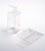 Boîtier cadeau à transparence cristalline avec fond pop up 6.4 x 6.4 x 13.3cm (25 Pièces) [PLB141]